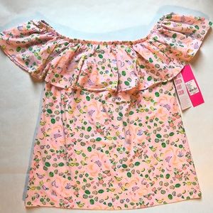 Lilly Pulitzer La Fortuna Off the Shoulder Top Extra Small